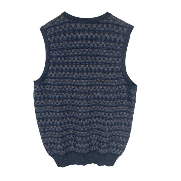 Vintage Tricots St. Raphael 100% Wool Sweater Vest Academia Men's Size Large - Picture 2 of 6